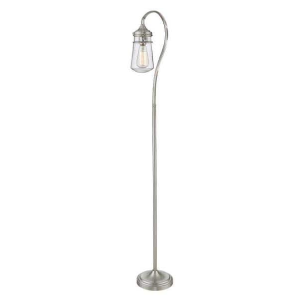 1 Light Floor Lamp In Billiard Style 8 Inches Wide By 58.25 Inches High-Brushed Nickel Finish Z-Lite Fl120-Bn