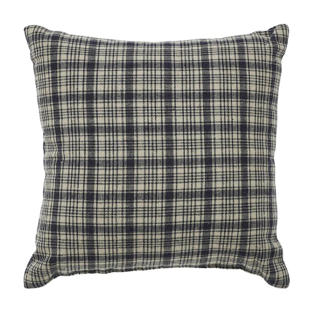 VHC Brands My Country Applique Star Pillow 6x6, Cotton Pillow With Polyester Pillow Fill, Decorative Throw Pillow, My Country Collection, Square 6x6, Navy