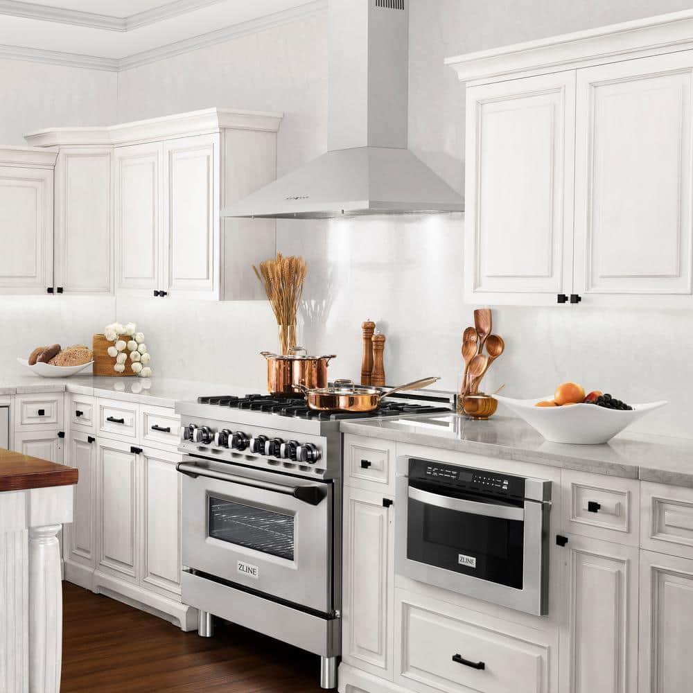 ZLINE 30 in. Convertible Vent Convertible Vent Wall Mount Range Hood in Stainless Steel (KL2-30)