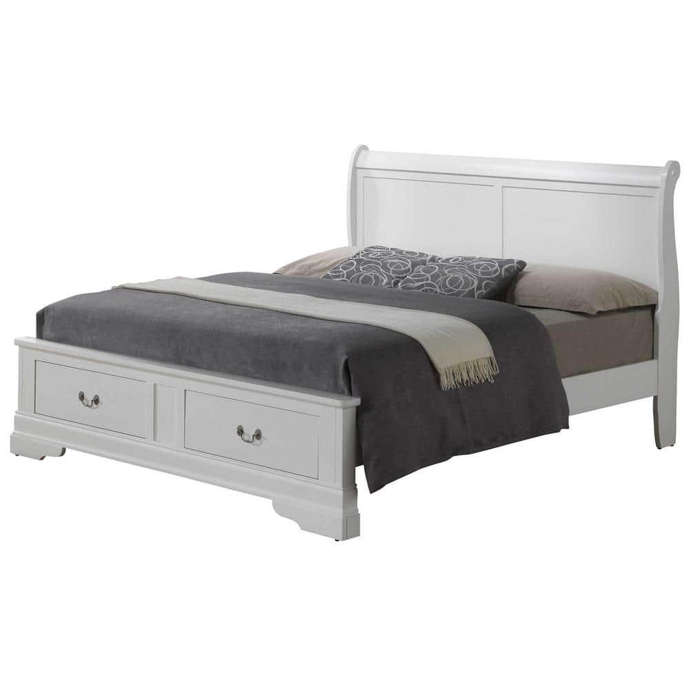 Maykoosh French Flair Queen Storage Bed , white