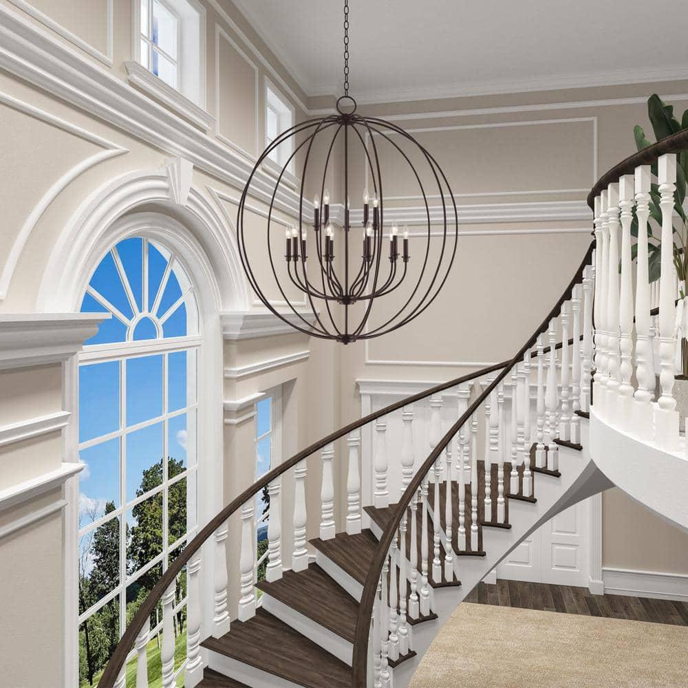 Livex Lighting - Milania - 15 Light Foyer Chandelier in Farmhouse Style - 42