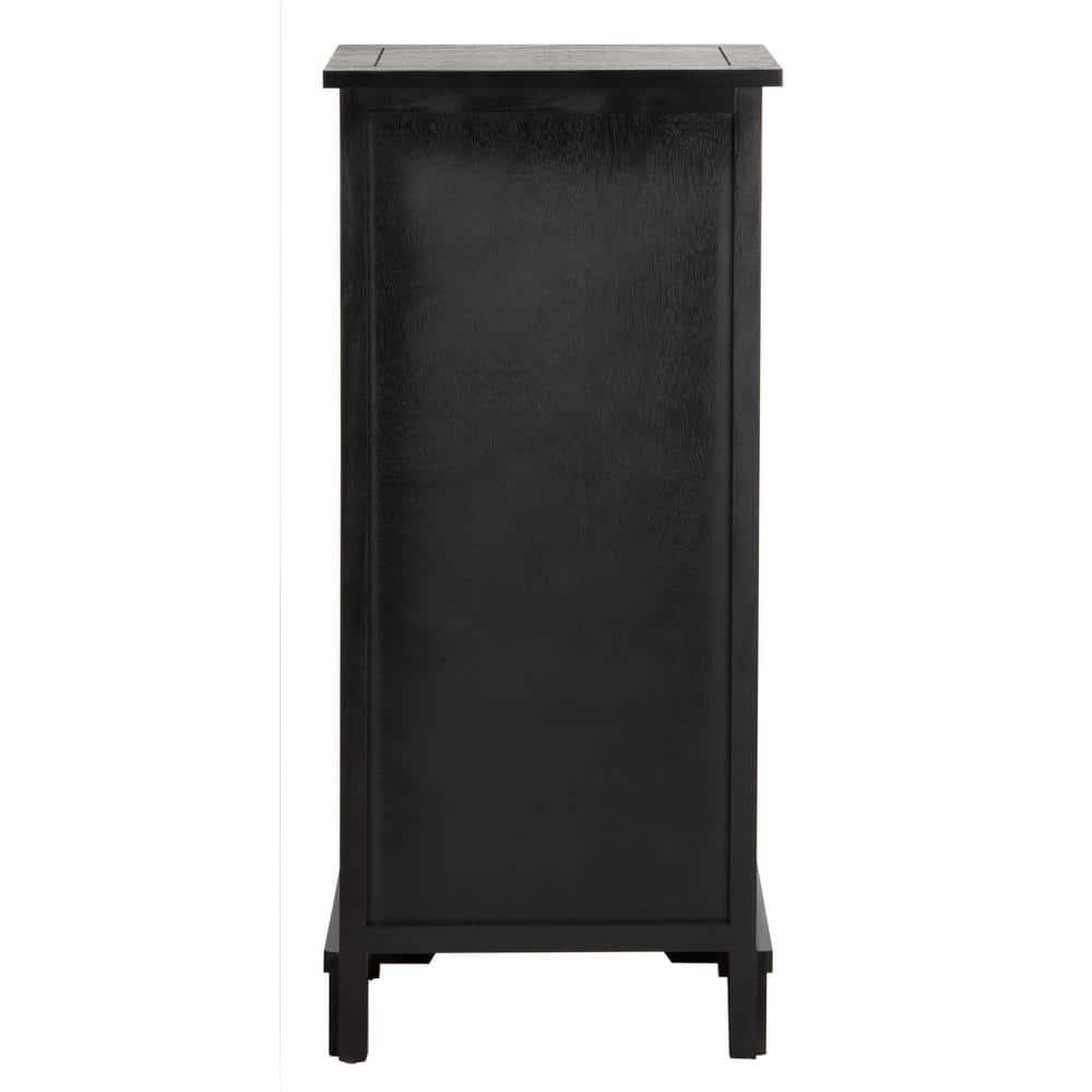 Connery Cabinet - Distressed Black - Safavieh.