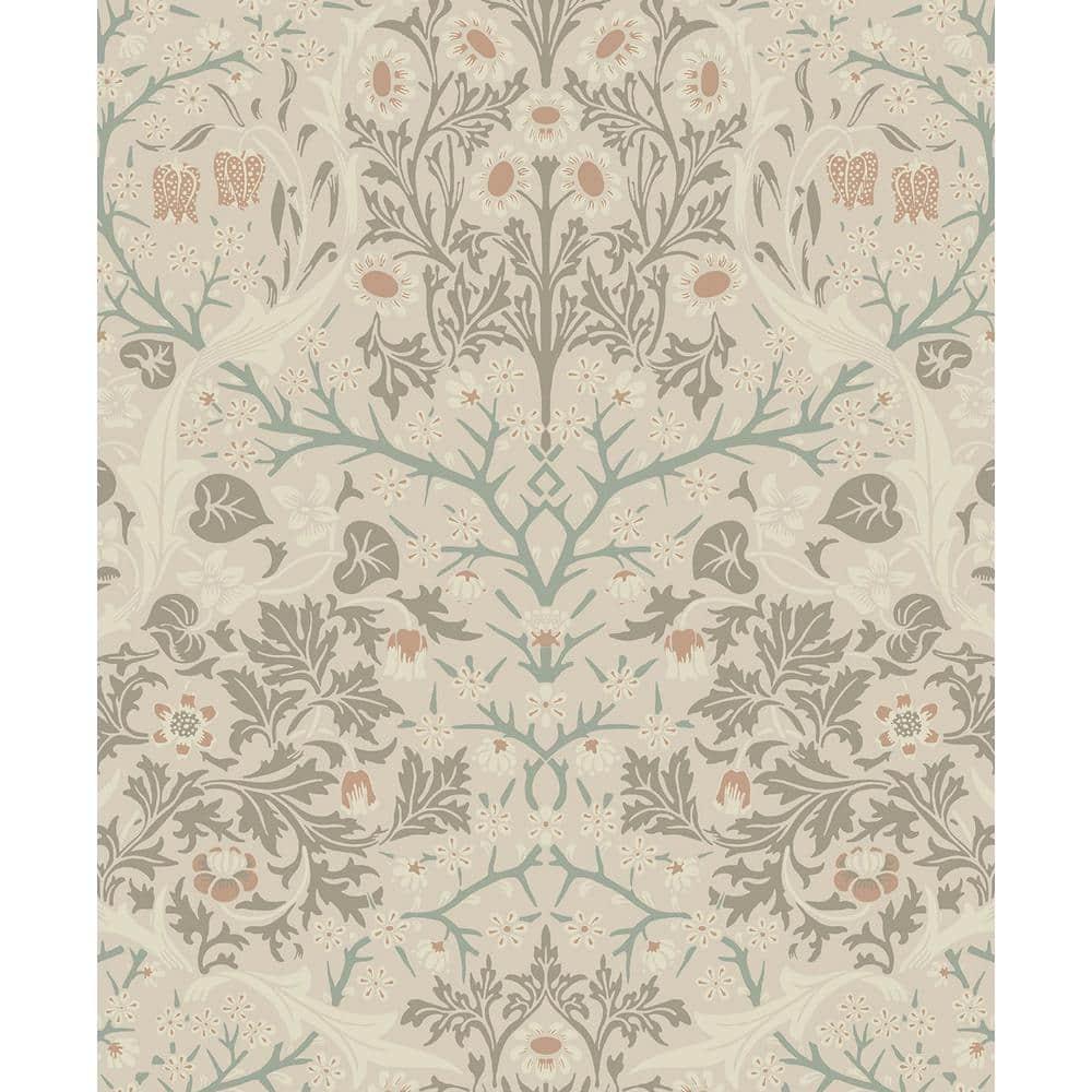 NextWall Lunar Rock & Clay Victorian Garden Peel and Stick Wallpaper