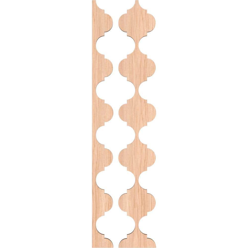 Ekena Millwork Marrakesh Adjustable Wood Decorative Slat Wall Panel Kit