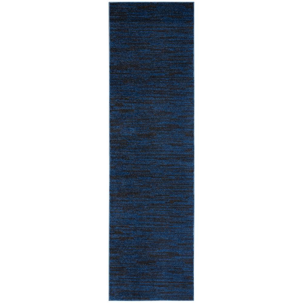 Nourison Nourison Essentials NRE01 Indoor/outdoor Area Rug - Midnight Blue 2'2" x 10'