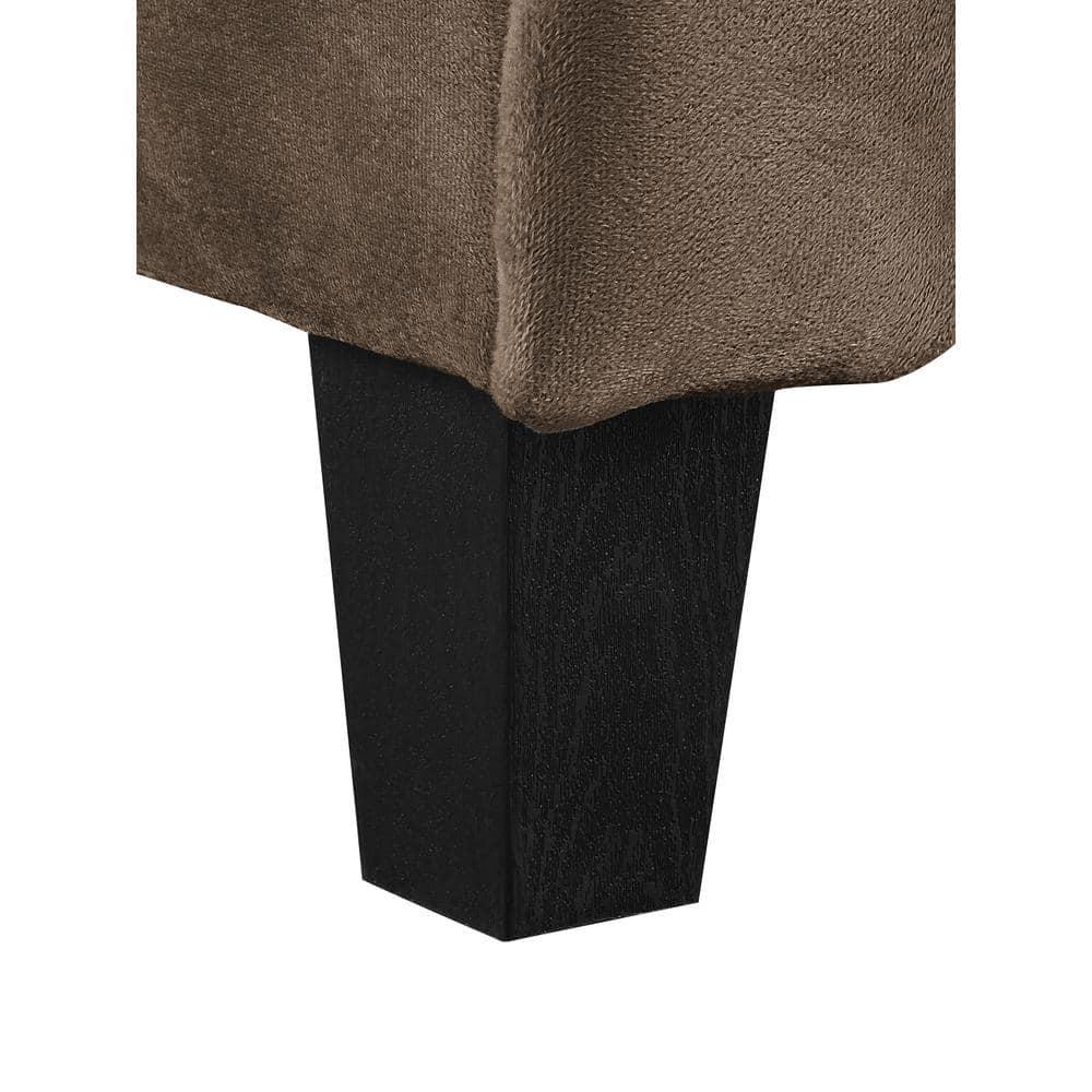 Harvard Brown Microfiber with Round Arm Chair