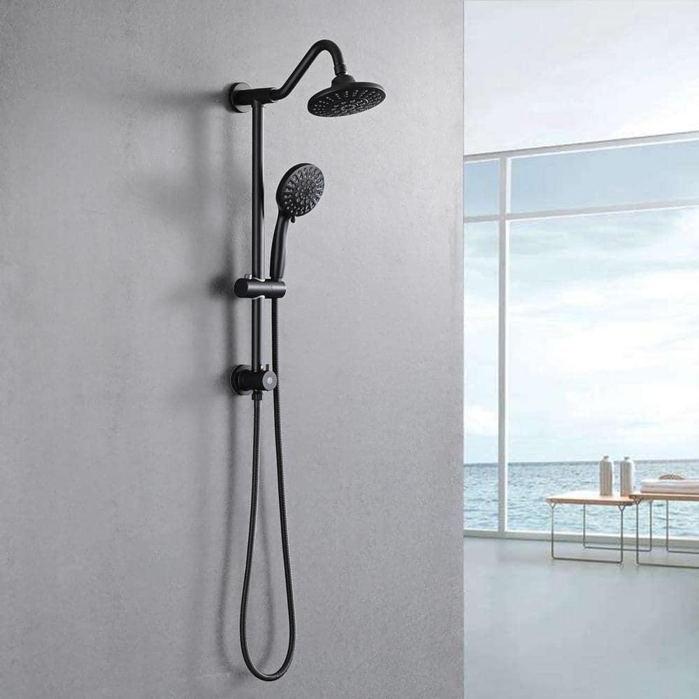 JASODI F09DHPYG9D 6 Inch High Pressure Rainfall Showerhead for Bath - Adjustable Swivel Shower Head