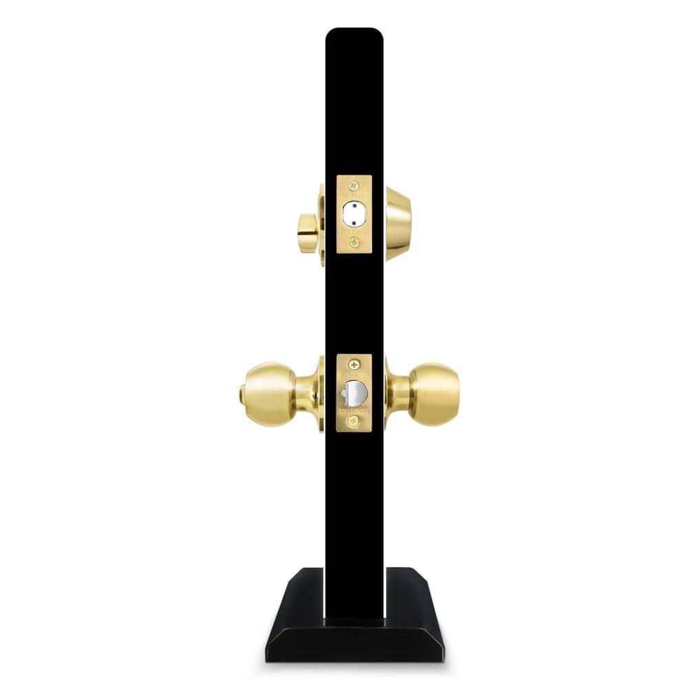 Complete Entry Knob Set with Single Cylinder Deadbolt