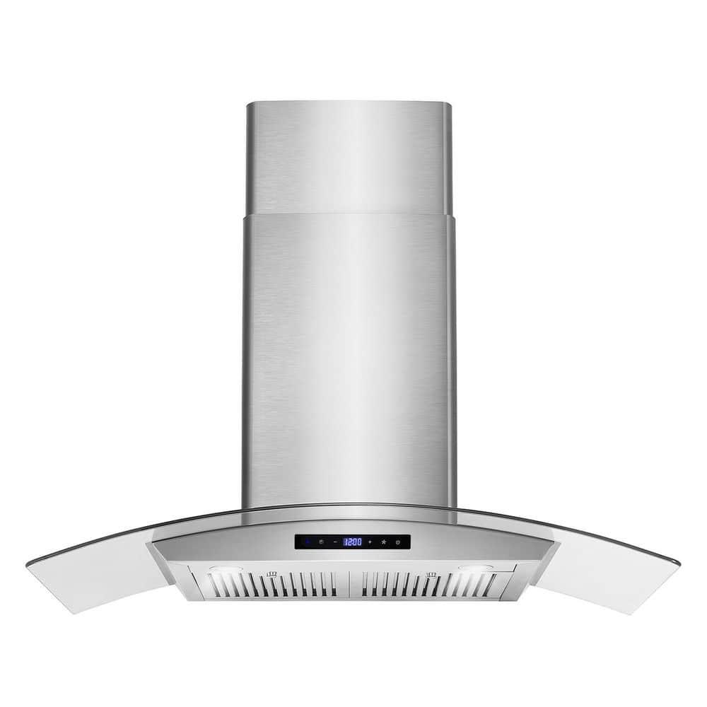 36 in. Vista Collection Ductless Wall Mount Range Hood, Touch Controls, LED Lights, Stainless Steel