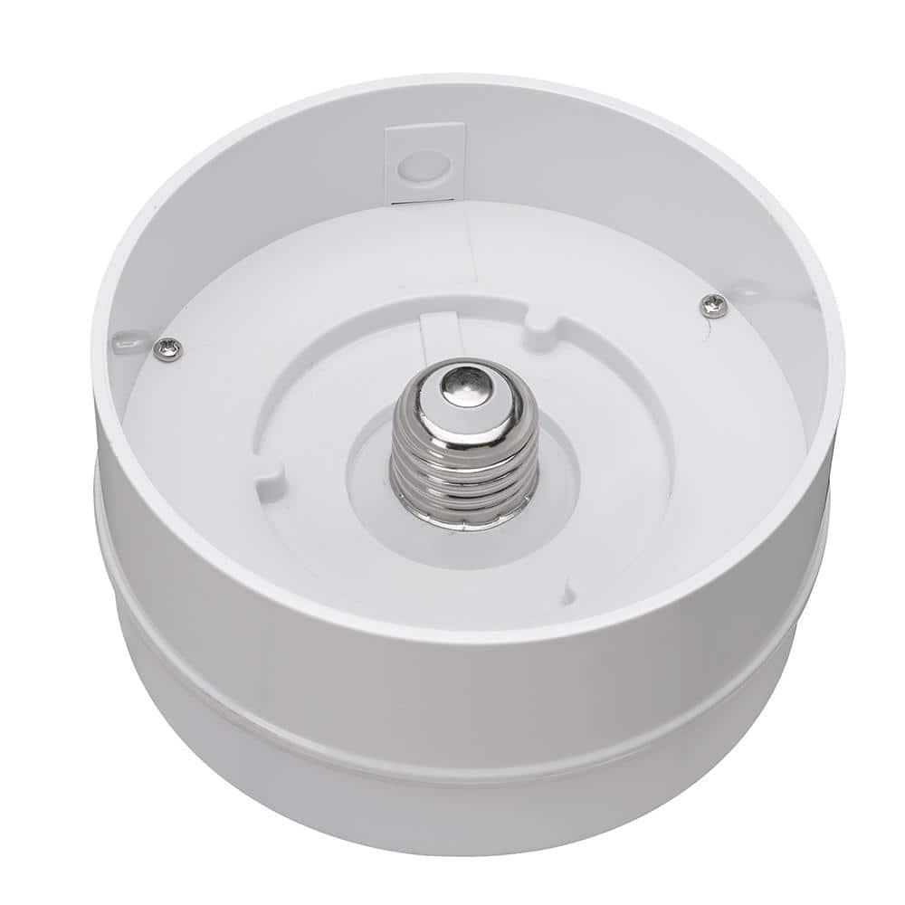 Commercial Electric 2 Pack 5" 50 Watt Equivalent White Integrated LED Flushmount