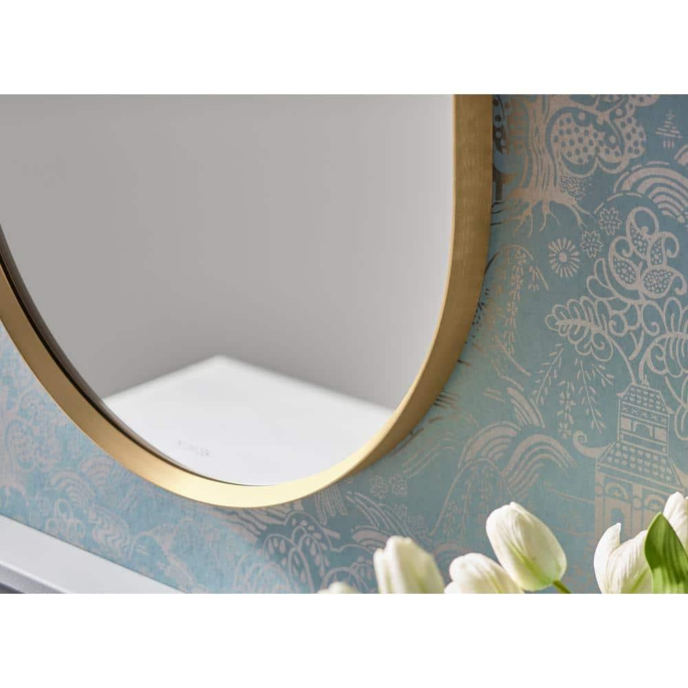 Essential Round Wall Mirror, Bathroom/Vanity Mirror with Frame