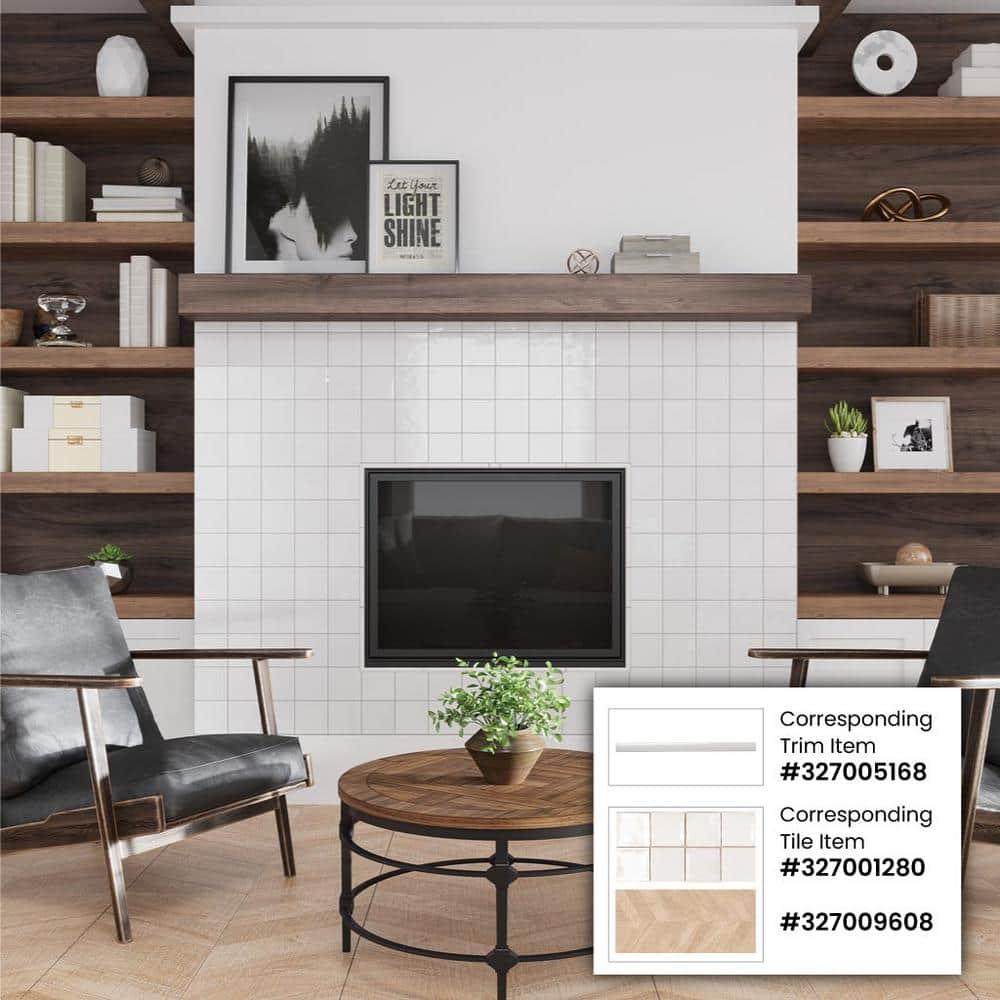 Apollo Tile Silken 3.94 in. x 3.94 in. Glossy Ceramic Square Wall and Floor Tile (6.48 sq. ft./case) (60-pack)