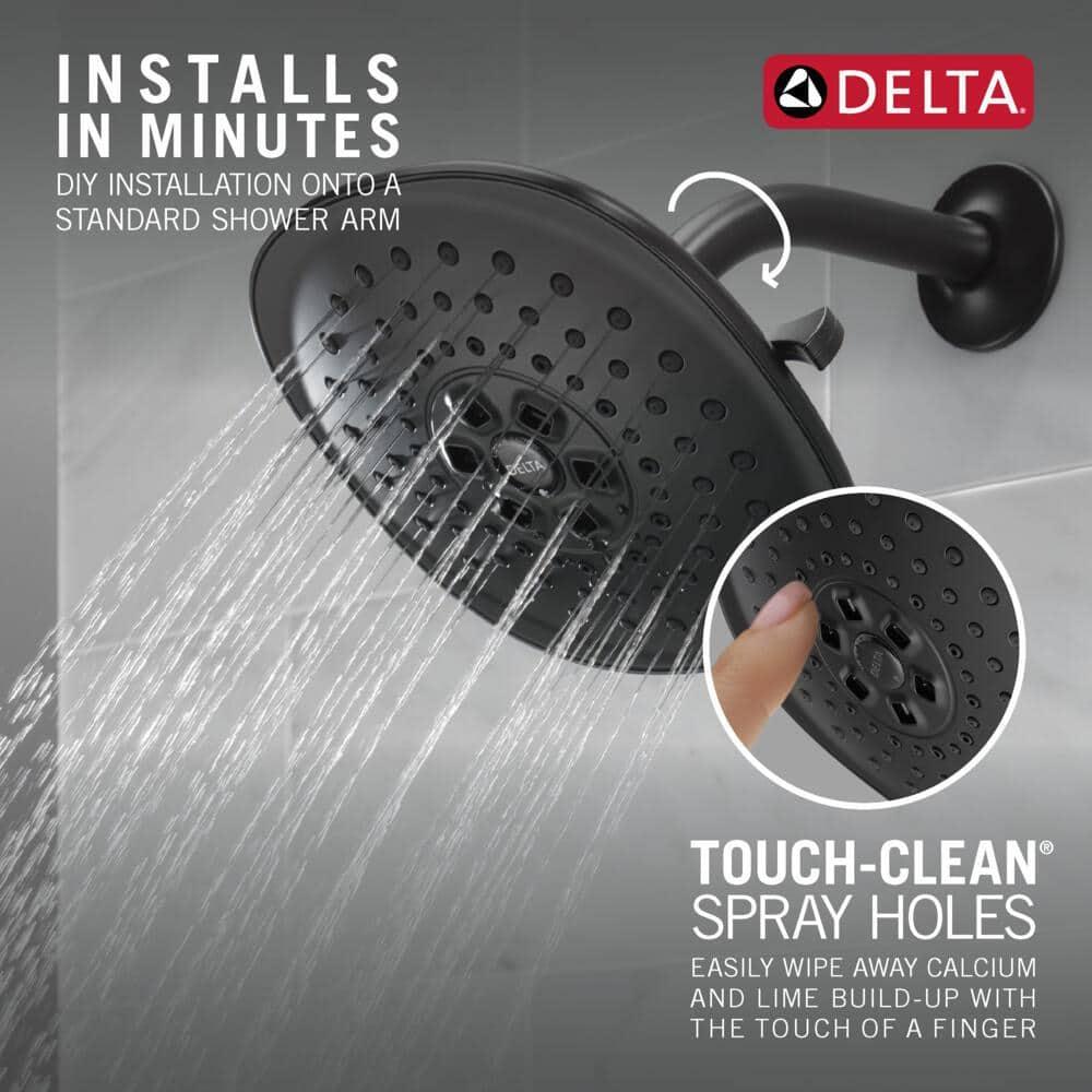 Universal Showering Components Shower Head in Matte Black