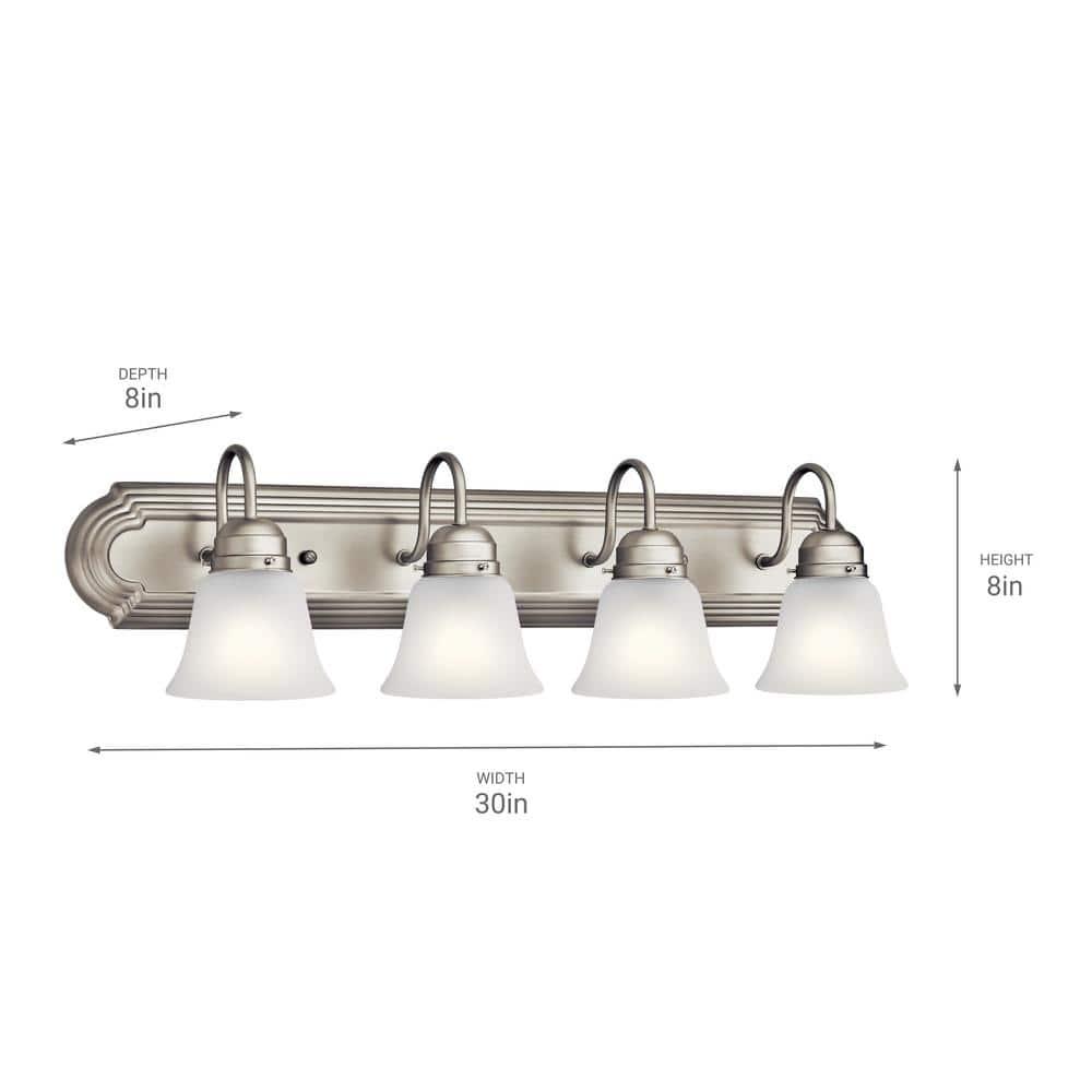 Kichler Lighting 4 - Light Vanity in  Brushed Nickel