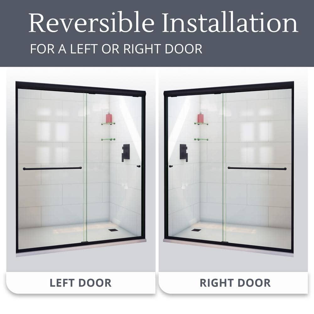 DreamLine Alliance Pro HV 56-60 in. W x 70 1/2 in. H Semi-Frameless Sliding Shower Door