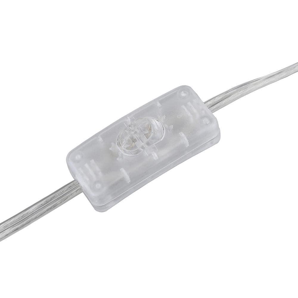 Evelyn&Zoe Modern Metal Table Lamp with Seeded Glass Shade