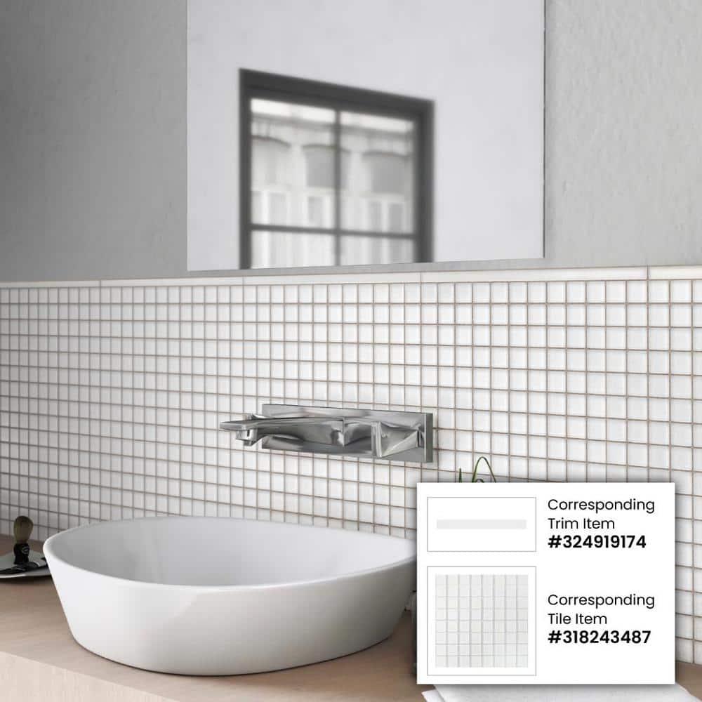 Apollo Tile 11.8" X 11.8" Matte Finished Glass Mosaic Tile