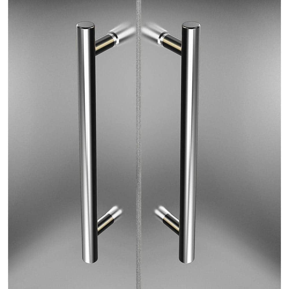 Vanora Completely Frameless 32" x 72" Square Hinged Shower Enclosure