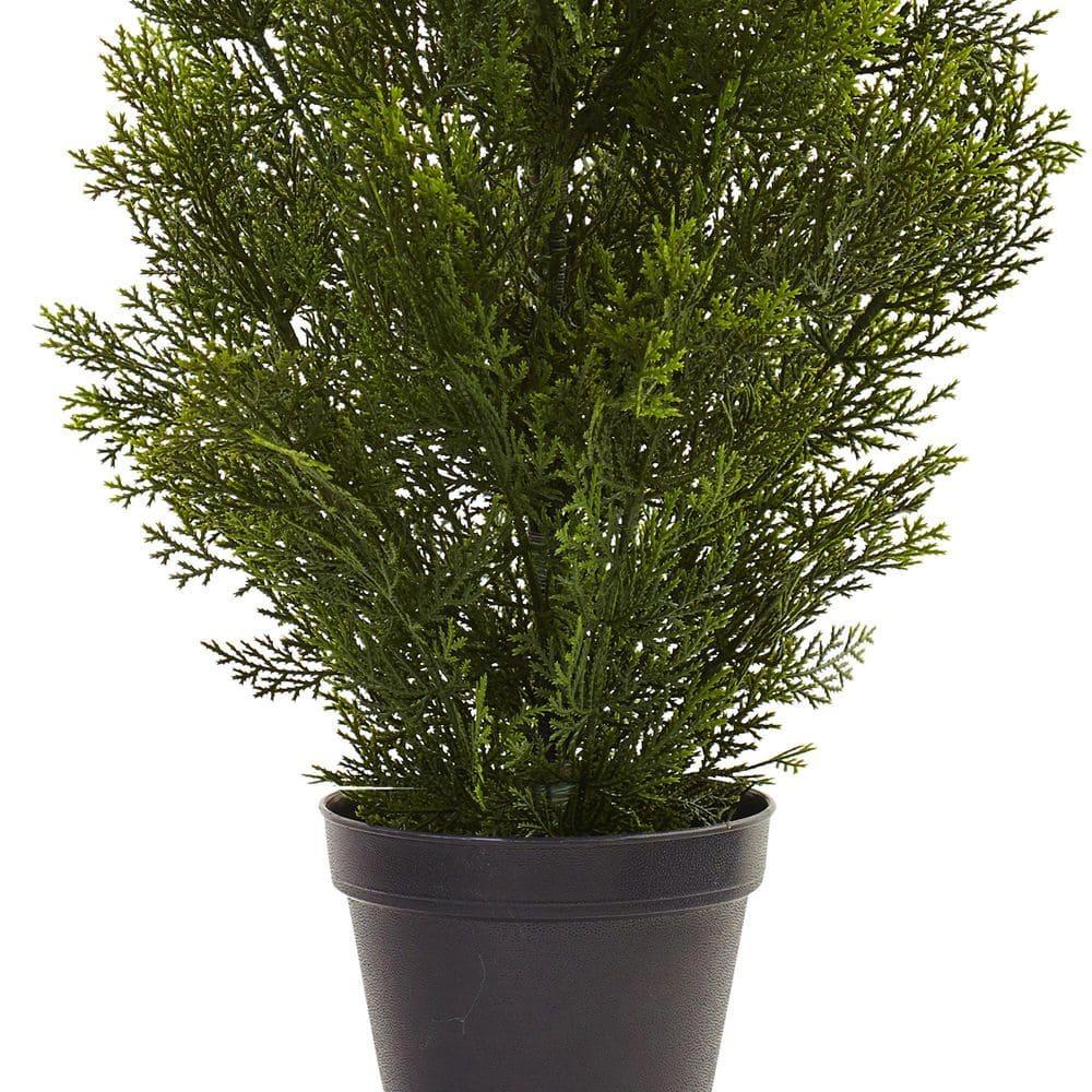 Nearly Natural 3-ft Mini Cedar Pine Tree (Indoor/Outdoor)
