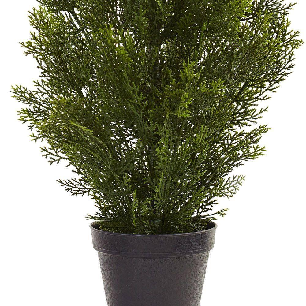 Nearly Natural 3-ft Mini Cedar Pine Tree (Indoor/Outdoor)