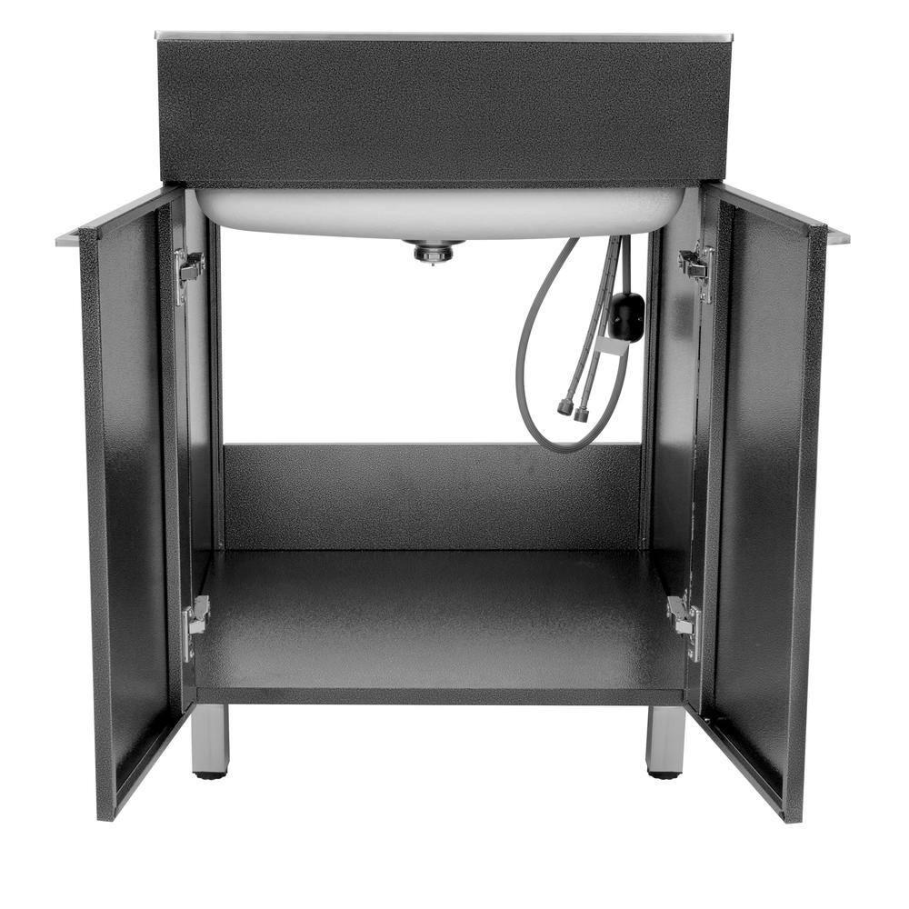 All-In-One 24.1" L x 21.3" W Free Standing Laundry Sink with Faucet