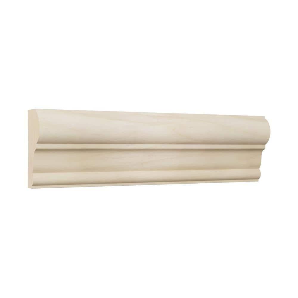 Ekena Millwork WM392 1"D x 2 3/8"W x 96"L Solid Wood Stain Chair Rail Molding