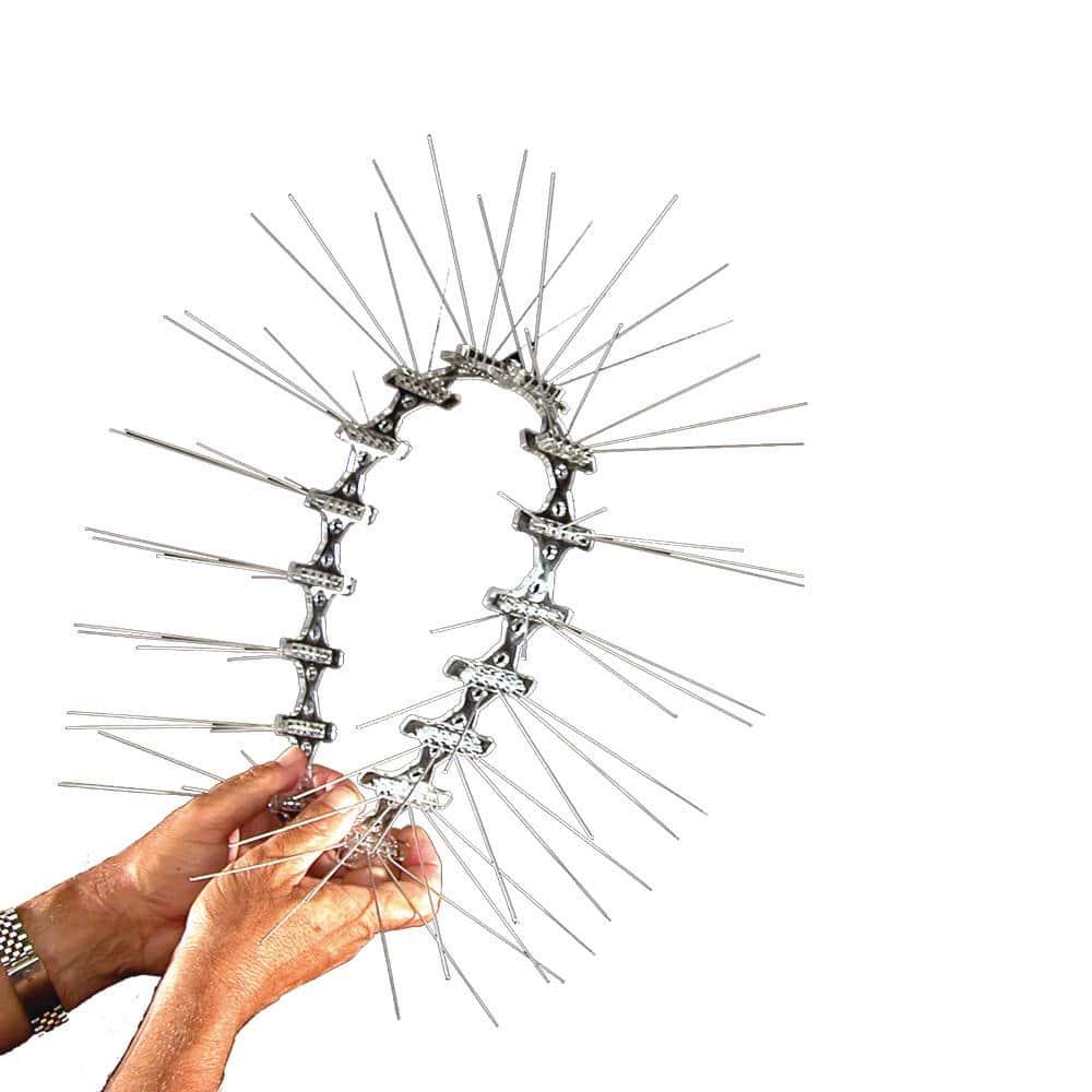 Bird-B-Gone Enviro Spike Stainless Steel Bird Spike, Deterrent Repellent, 10 ft. x 5 in.