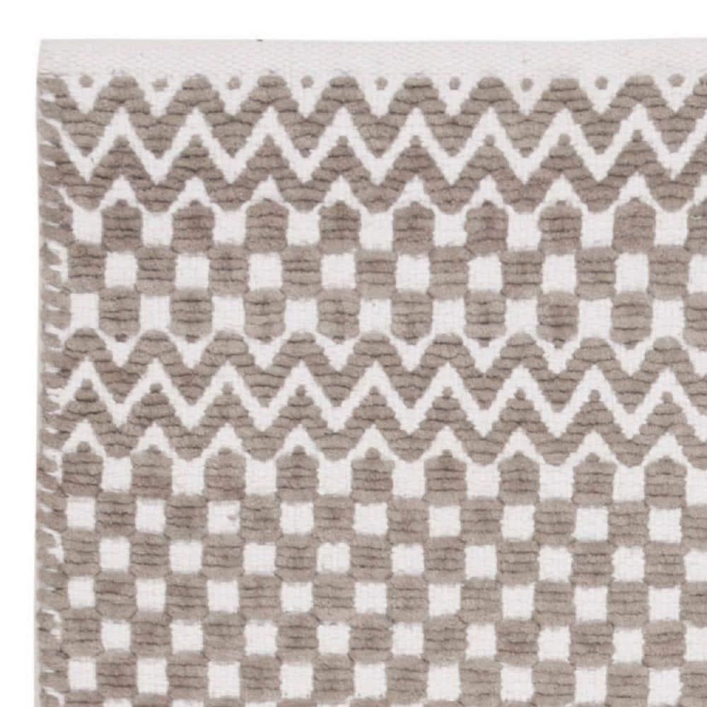 Boston BOS686 Flat Weave Indoor Accent Rug - Taupe - 3'x5' - Safavieh