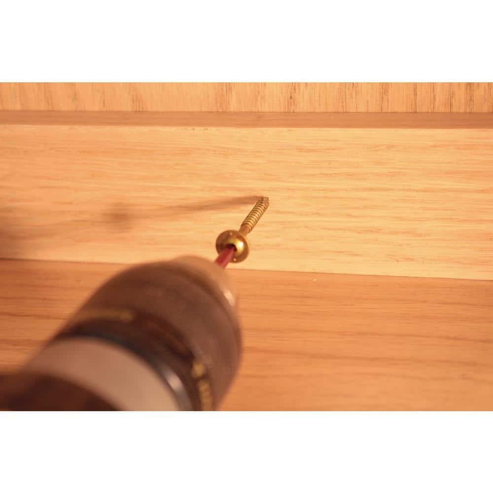 GRK Fasteners 10079 Cabinet Screw, #8 Thread, 2-1/2 in L, Low-Profile, Washer Head, Star Drive, Steel