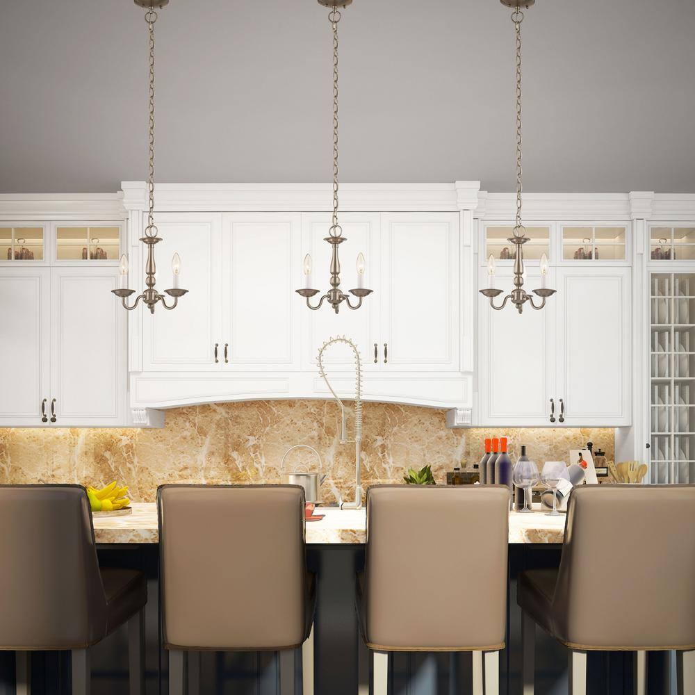 Livex Lighting Williamsburgh 3 - Light Chandelier in  Brushed Nickel