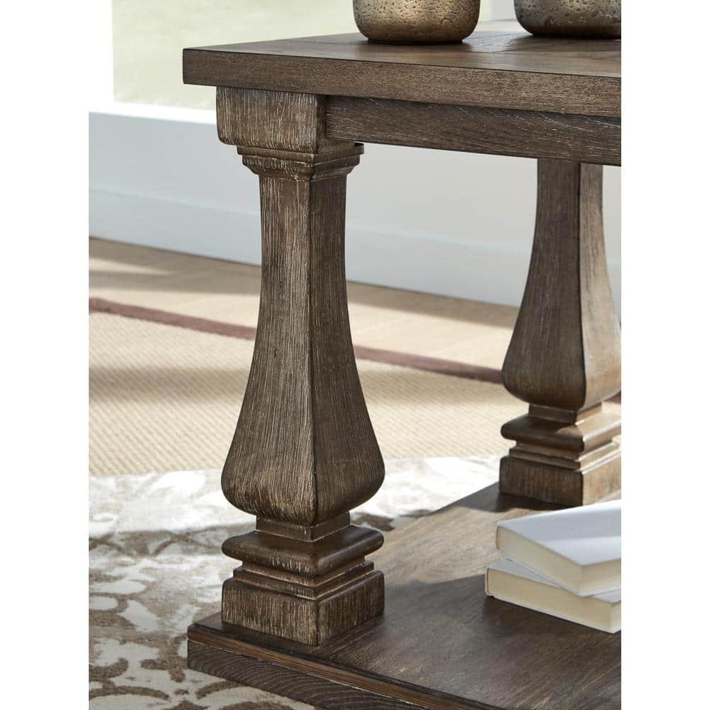 Johnelle Rectangular End Table Gray - Signature Design by Ashley