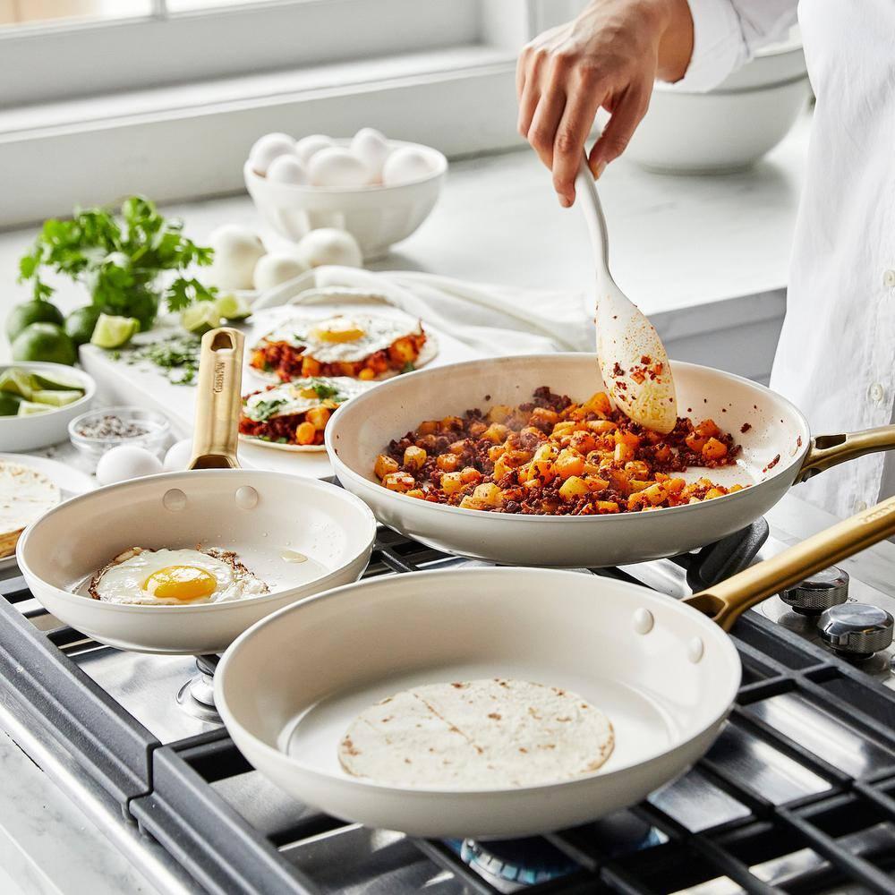 GreenPan Reserve Healthy Ceramic Nonstick, 8", 10" And 12" Frypan Set