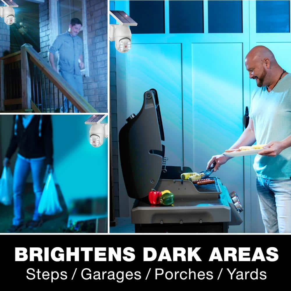 Bell + Howell LED Solar Powered Outdoor Security Spotlight with Motion Sensor