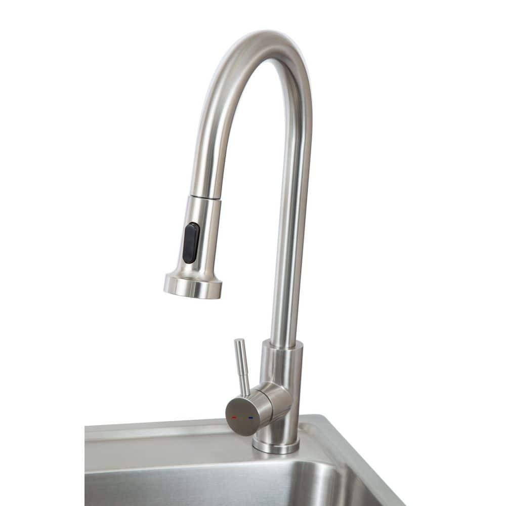 All-In-One 24.1" L x 21.3" W Free Standing Laundry Sink with Faucet