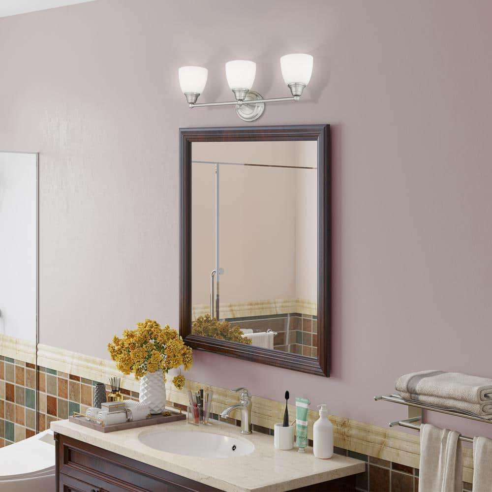 Livex Lighting Somerville 3 - Light Vanity in  Brushed Nickel