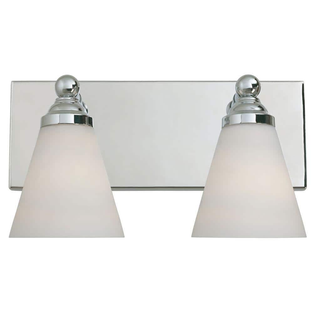 Designers Fountain 6492 Contemporary Two Light 200W Bathroom Wall Fixture From The Hudson