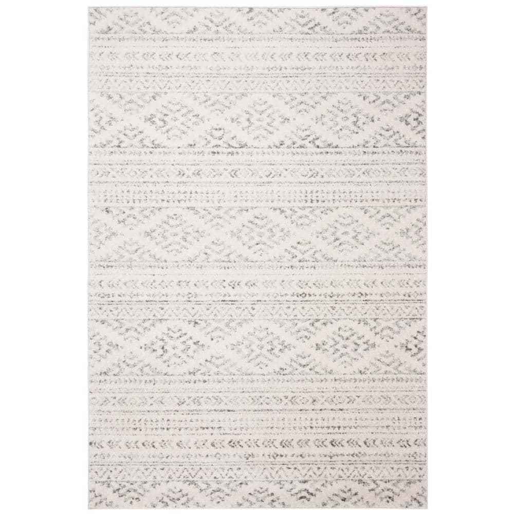 Tulum TUL272 Power Loomed Area Rug - Ivory/Grey - 4'x6' - Safavieh.