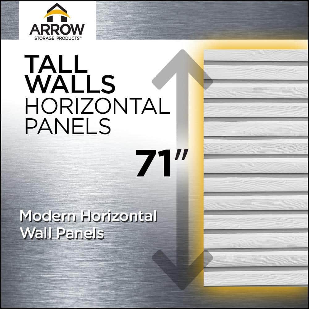 Arrow Select Steel Storage Shed Steel Storage Shed, 10x12, Blue Grey