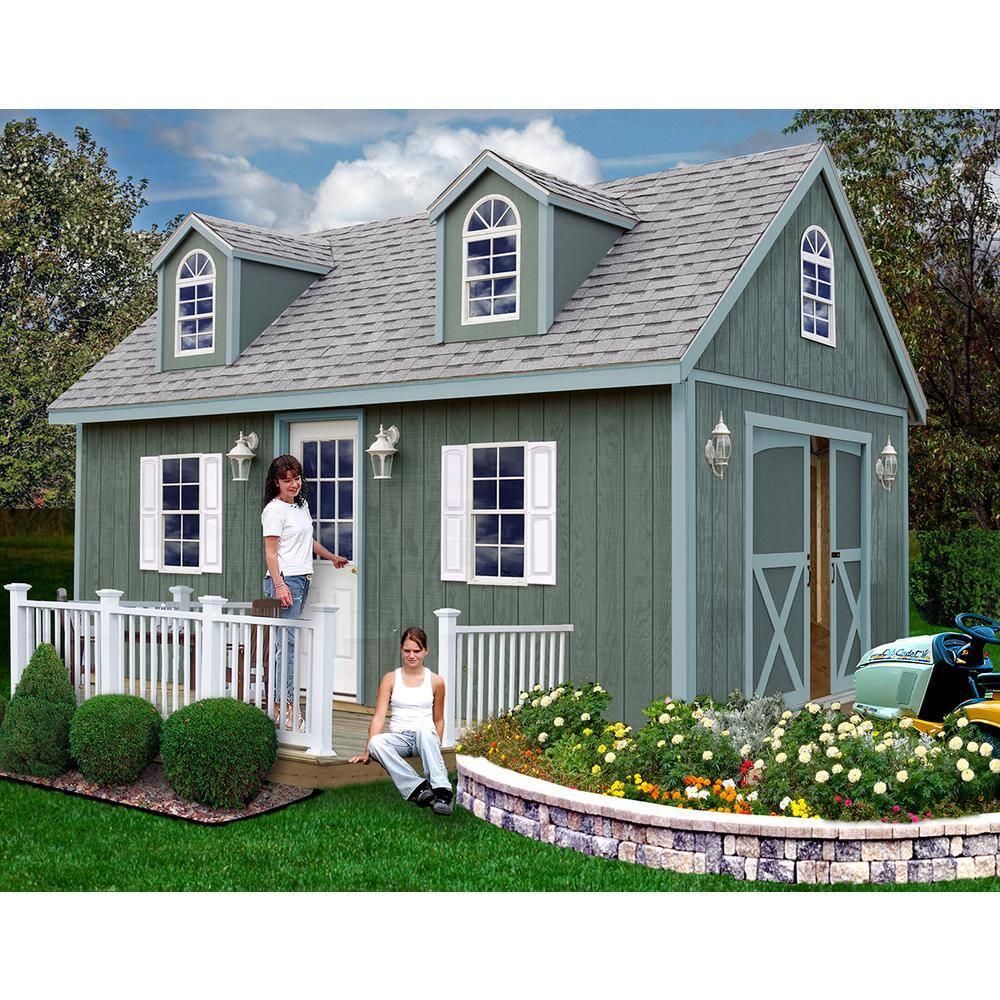 Best Barns Arlington 12x16 Wood Storage Shed Kit