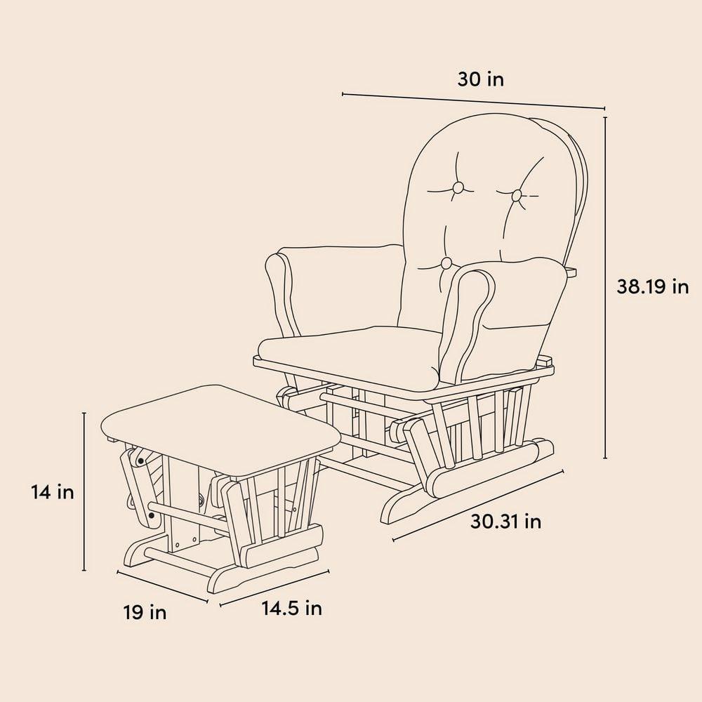 Hoop Glider with Ottoman
