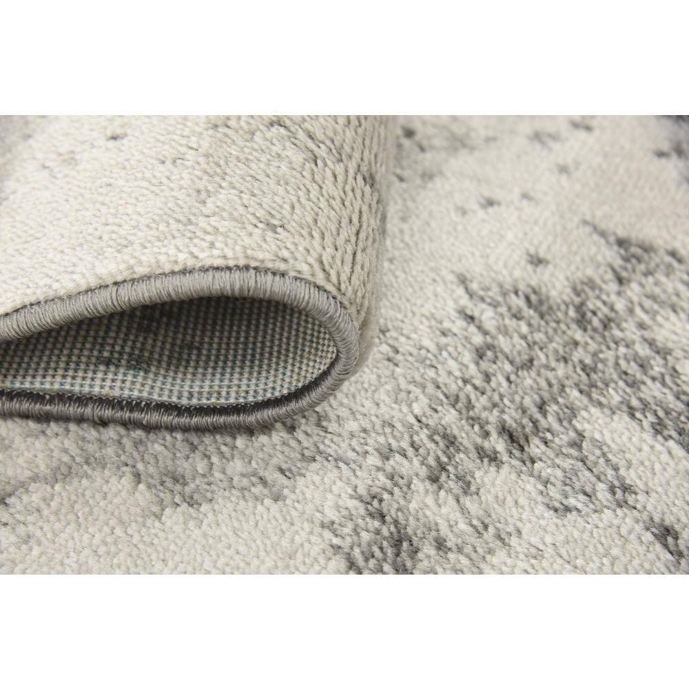 Unique Loom Metro Collection Area Rug - Space (4' 1" x 6' 1" Rectangle Light Gray/Gray)
