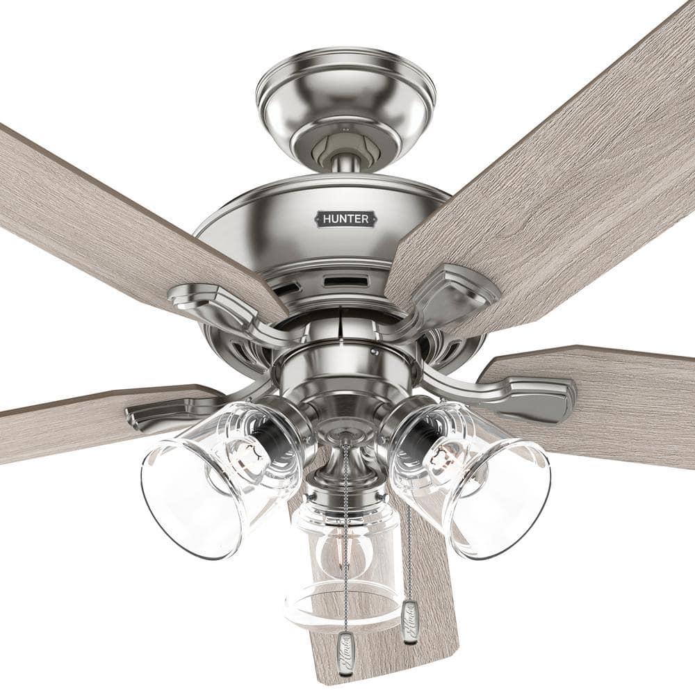 52" Rosner 5 - Blade Ceiling Fan With Lights and Pull Chains