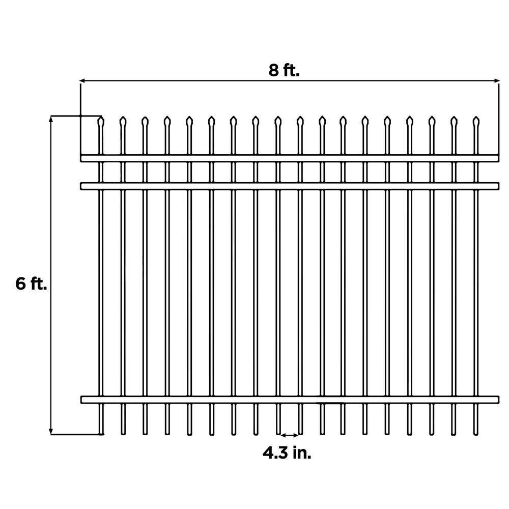 ALEKO Metal Fencing Kits - 5' H x 64' W