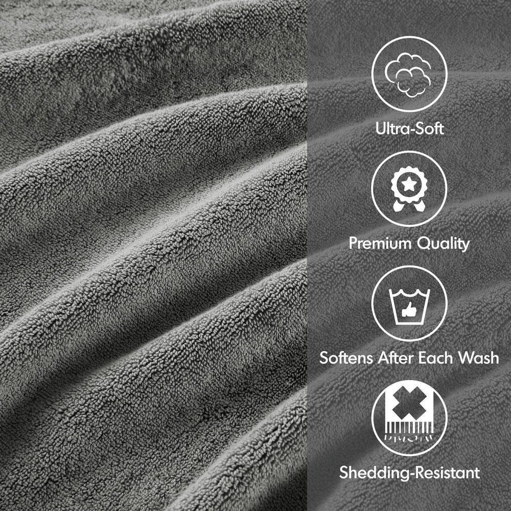 Madison Park Signature 800GSM Ultra-Soft 100% Cotton Absorbent Towel Set