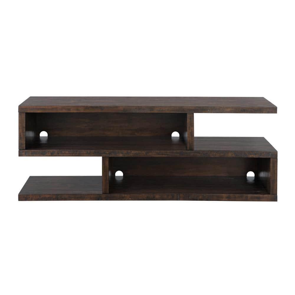 Lexington 70" Solid Wood TV Stand Dark Mocha Brown - Martin Svensson Home