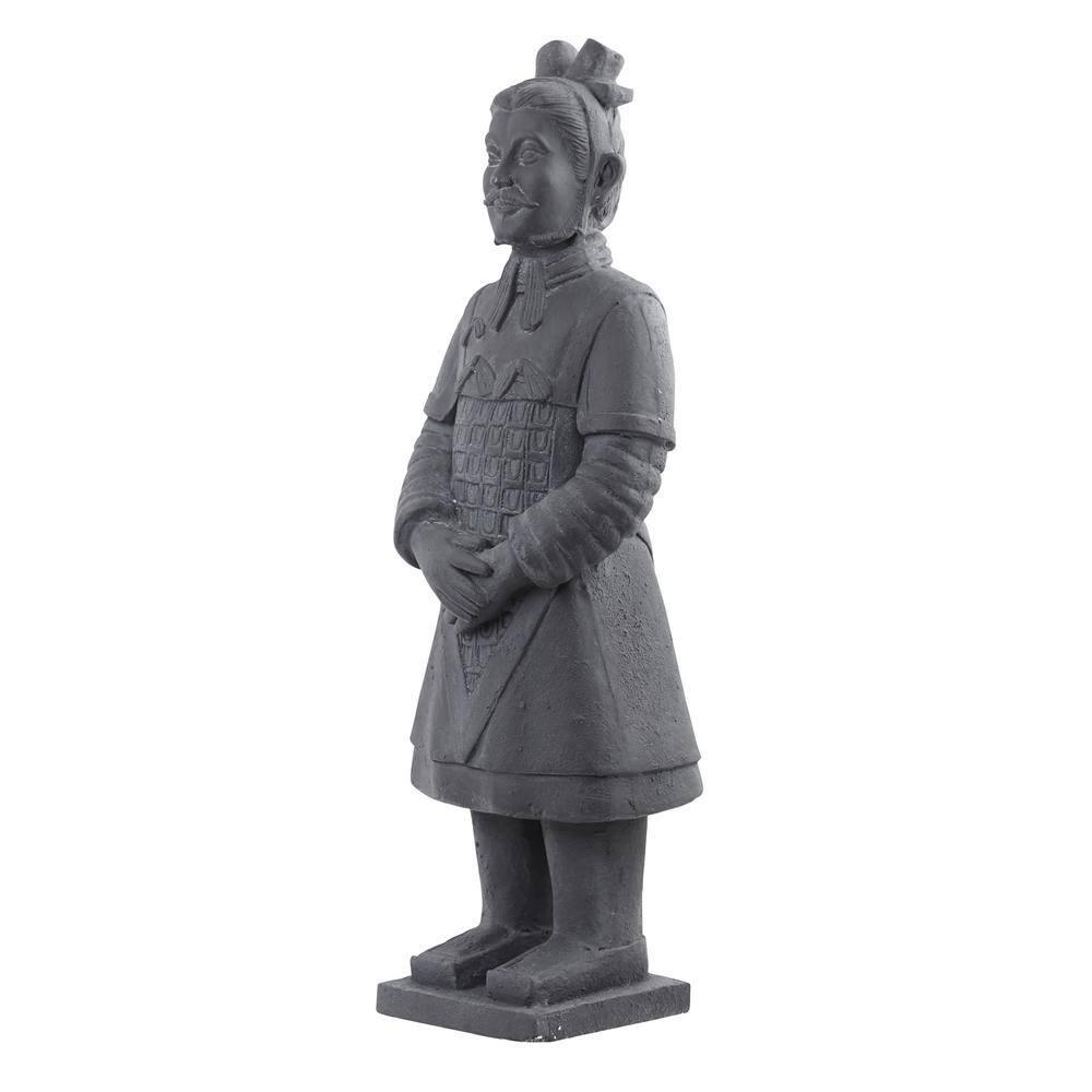 Arlmont & Co. Atas Warrior Weather Resistant Stone Garden Statue