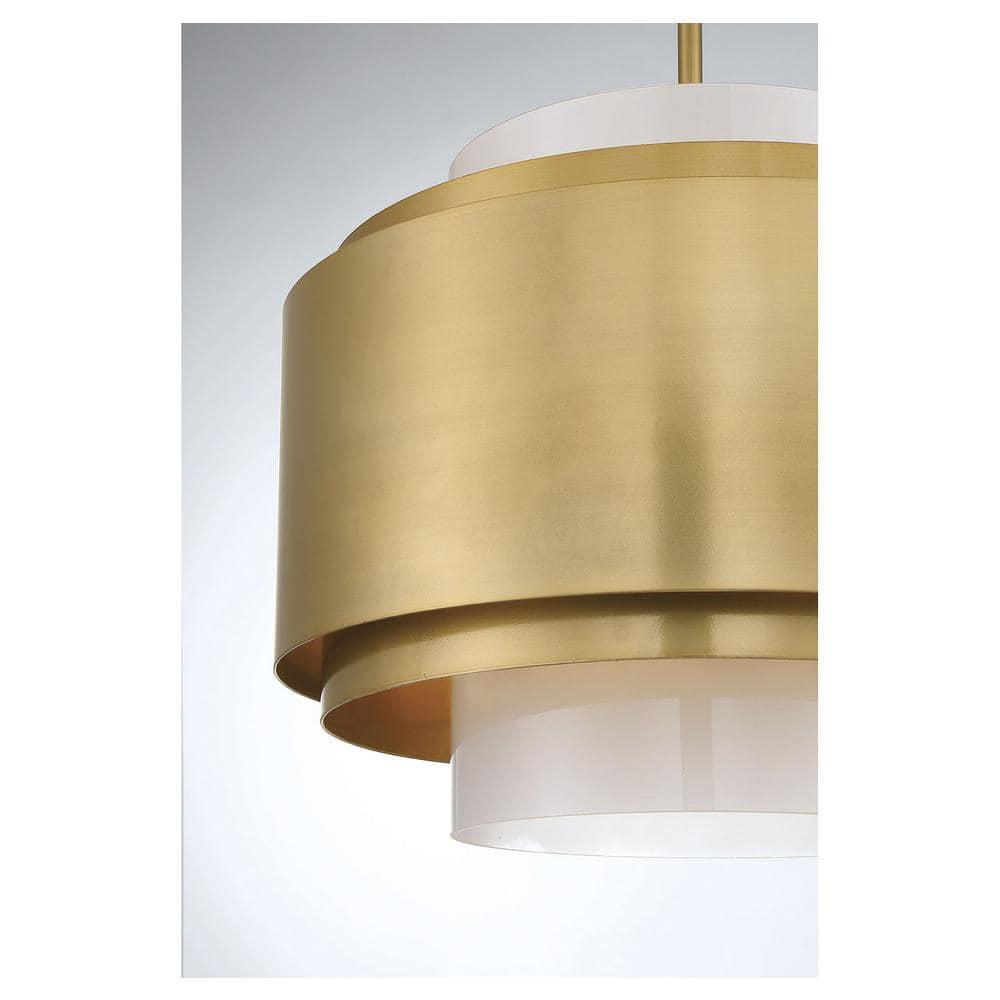 Savoy House Beacon 4 - Light Pendant in  Burnished Brass