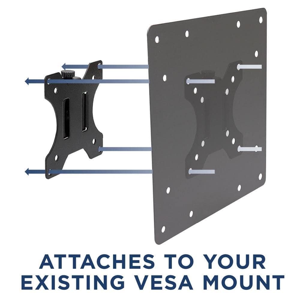 Black Fixed Wall Mount for Holds up to 66 lbs