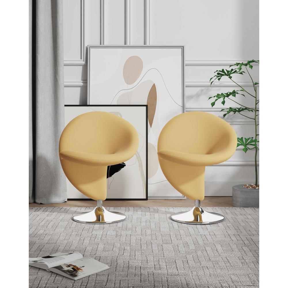 Chenyu Upholstered Swivel Accent Chair (Set of 2)