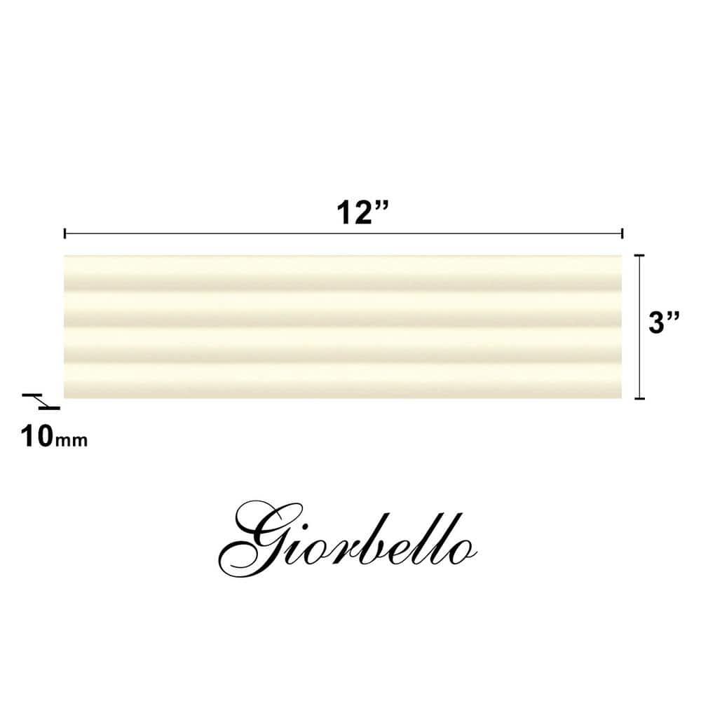 Flute 3" x 12" Ceramic Wall & Floor Tile